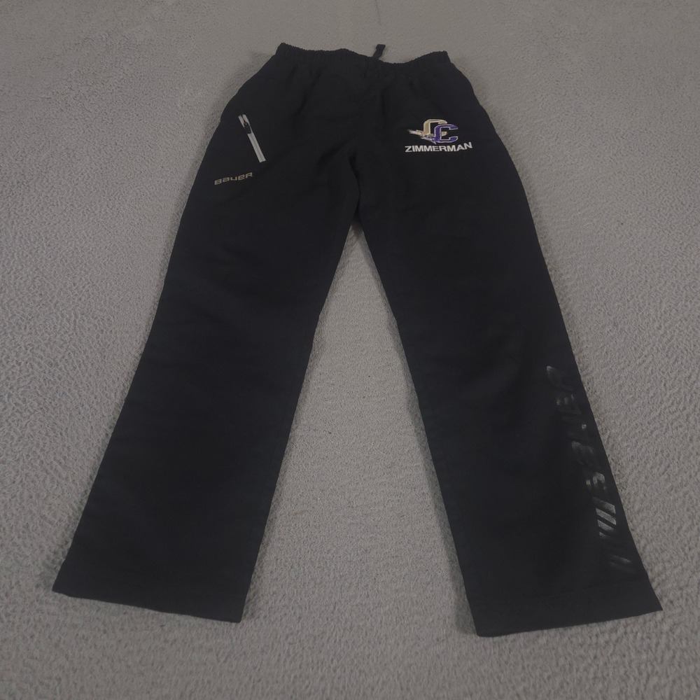 Bauer Pants Kids Youth Large Black Supreme Lightweight Straight Leg Zimmerman